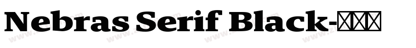 Nebras Serif Black字体转换